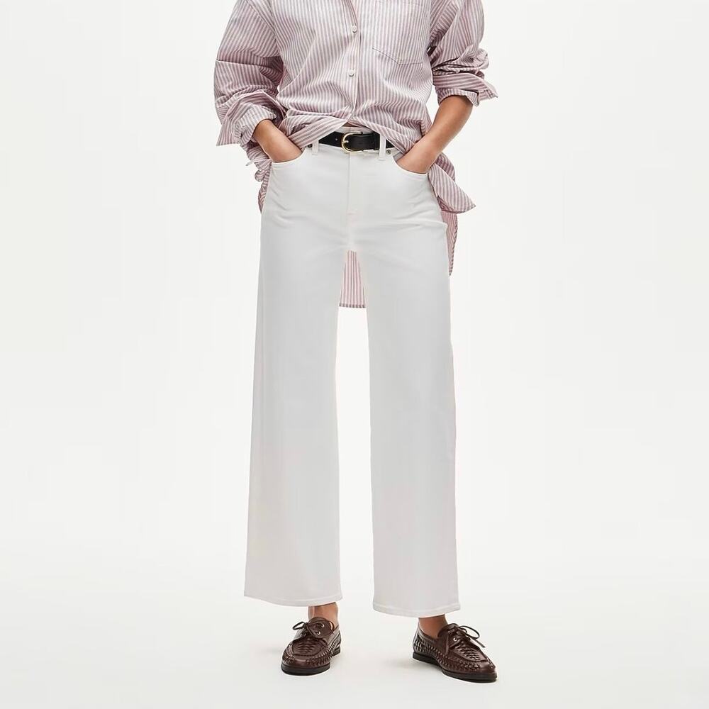 J.Crew Slim Wide White Jean Size 24 Petite NWT